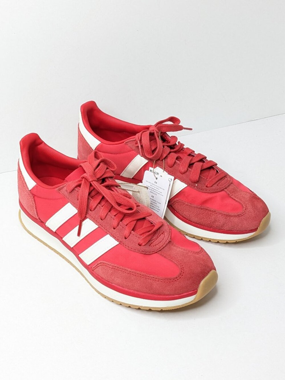 Adidas Run 70s 2.0 Athletic Sneakers Red White Womens 10